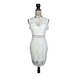 Verdusa Womens Sleeveless Scalloped Hem Fitted Floral Lace Bodycon Dress…